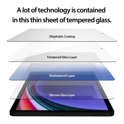 Screen Protector Samsung Tab S9 Fe Front Core Tempred Glass Araree - Clear
